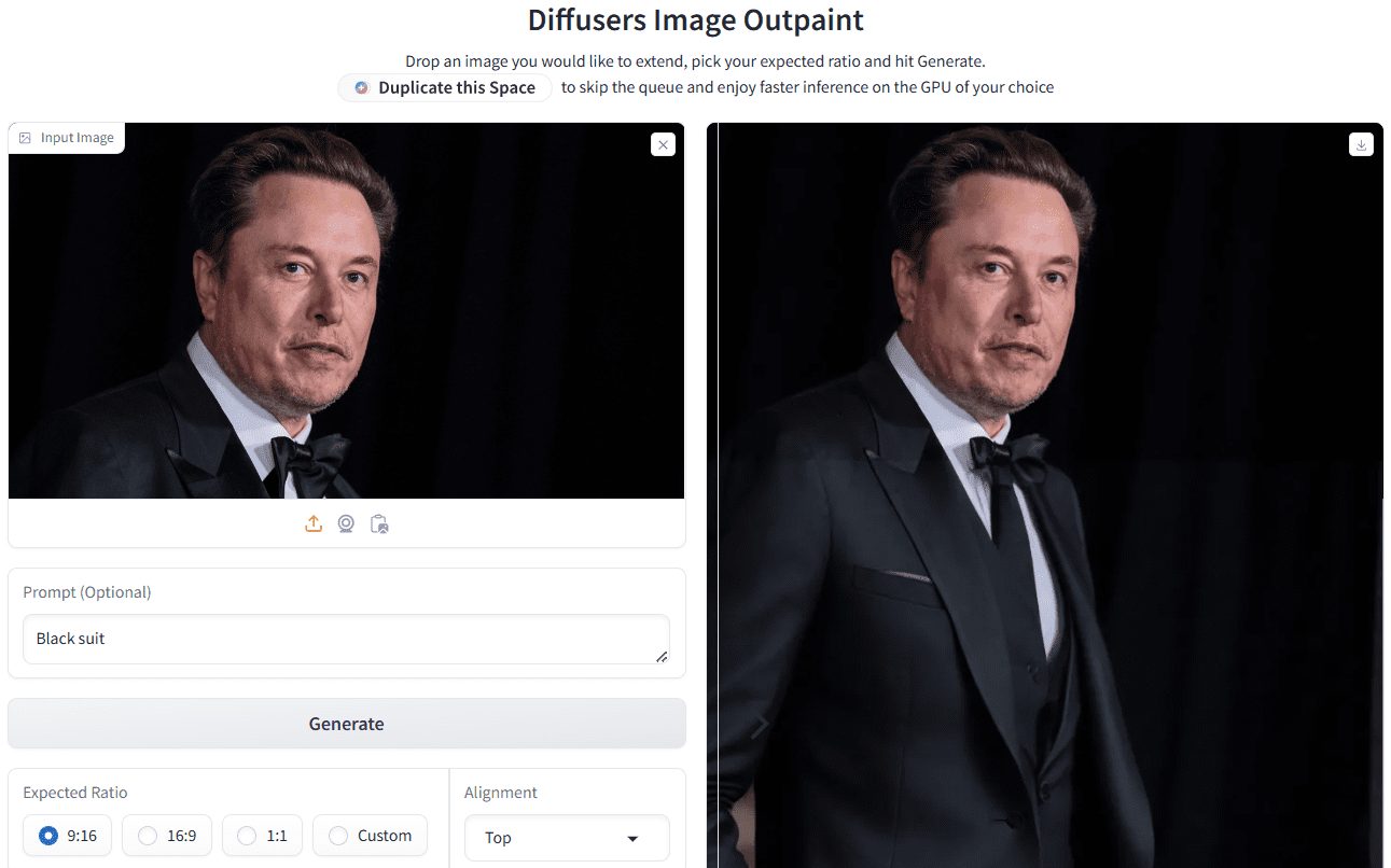 Diffusers Image Outpaint：超强开源AI图像扩展工具，图像外绘（image outpainting）