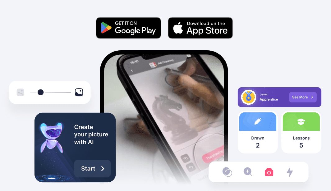 AR Drawing：利用AR和AI技术提升现实手绘技能的APP应用