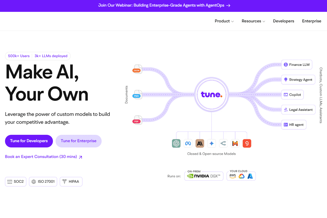 Tune AI:企业级自然语言大模型资源调用平台,与主流大模型在线聊天或者微调/部署-1 Tune AI:企业级自然语言大模型资源调用平台,与主流大模型在线聊天或者微调/部署-1