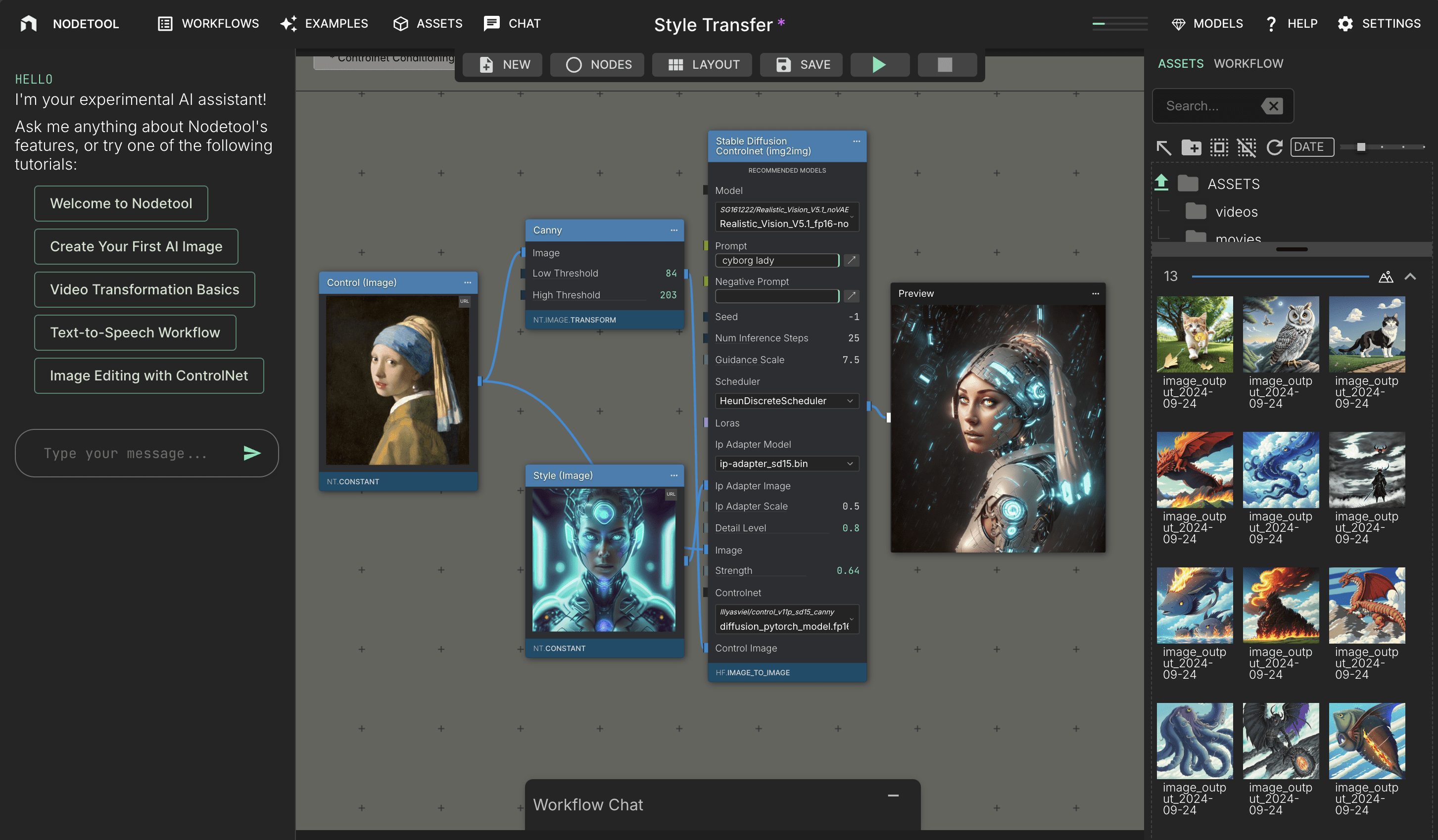 NodeTool：基于节点编排的AI模型工作流可视化客户端-1