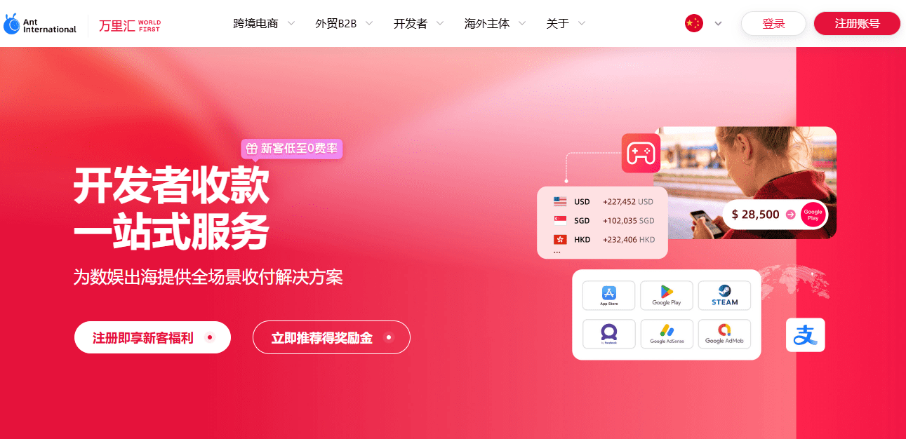 万里汇（WorldFirst）：跨境支付与收款平台，中国开发者跨境收款