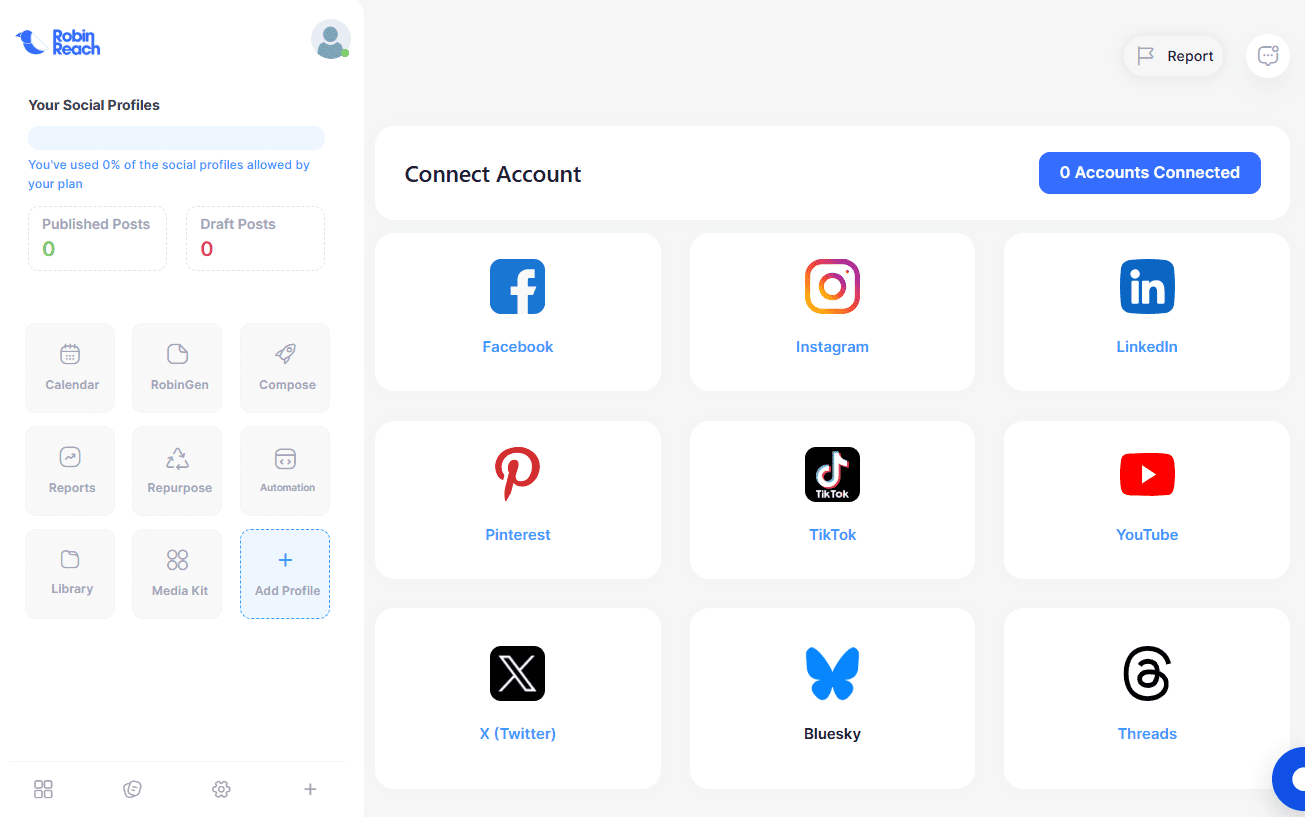 RobinReach：一站式社交媒体管理平台，AI内容生成并发布-1