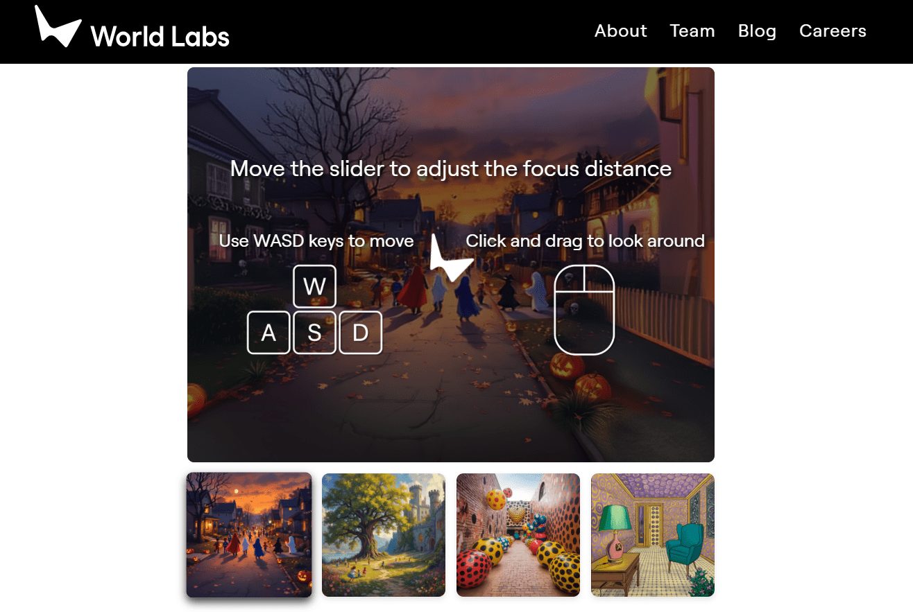 World Labs:一张图片构建3D世界模型,申请“空间智能”模型内测资格-1 World Labs:一张图片构建3D世界模型,申请“空间智能”模型内测资格-1