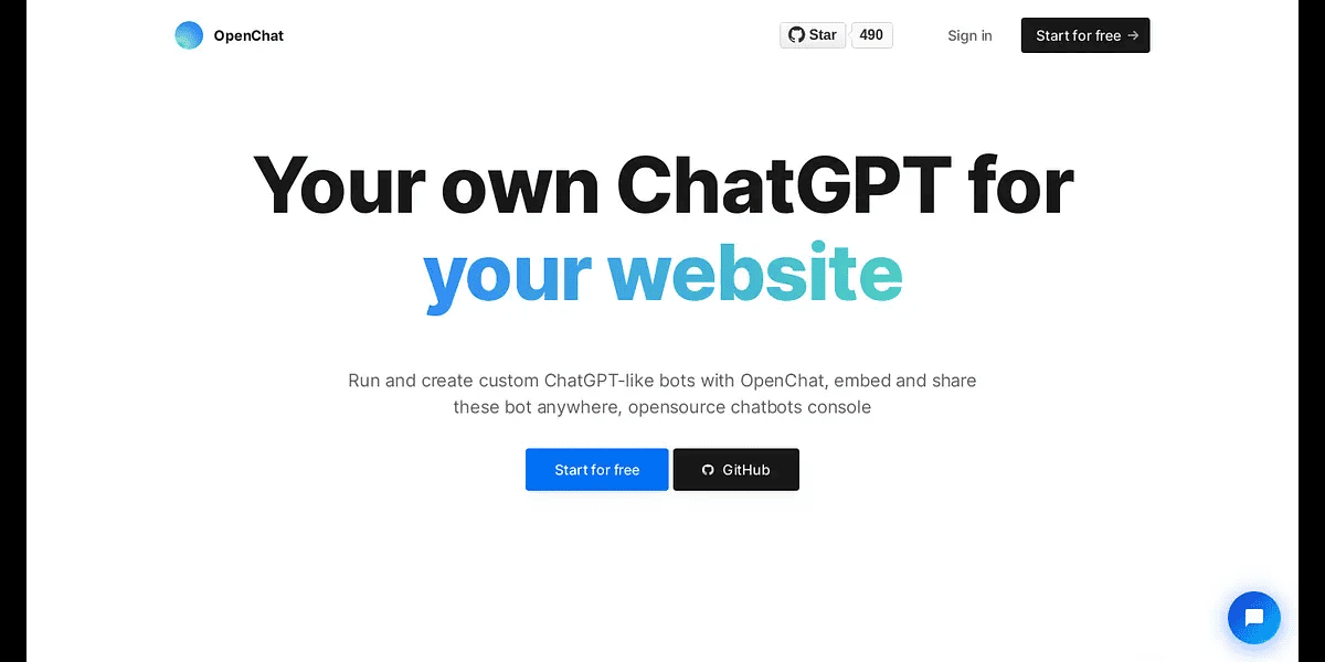 OpenChat：快速集成多数据源的自定义聊天机器人-1