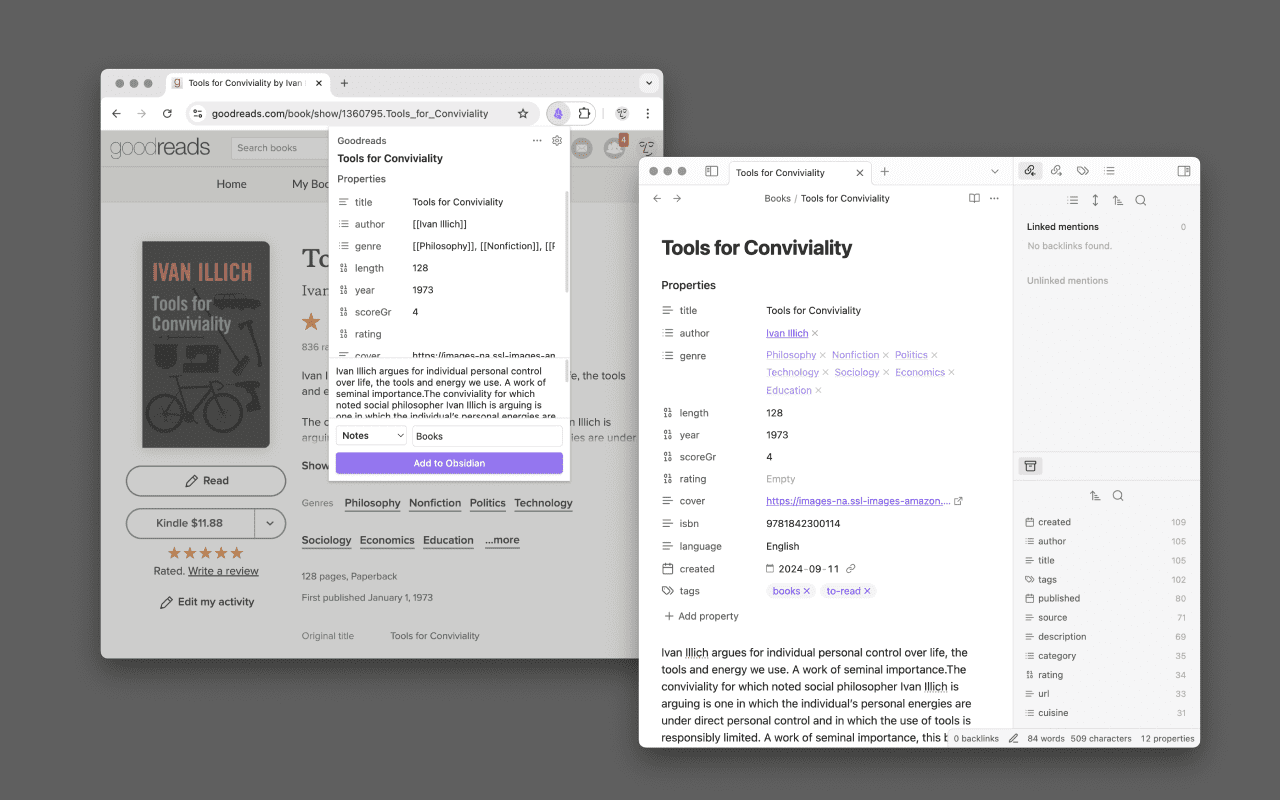 Obsidian Web Clipper：结构化保存并总结网页内容到Obsidian笔记