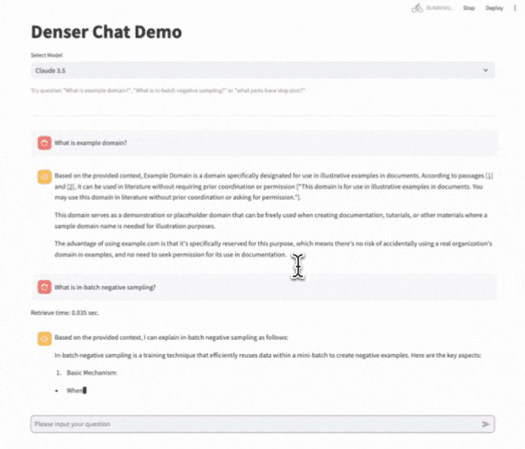 Denser Chat：与PDF文件互动，提供源代码高亮显示
