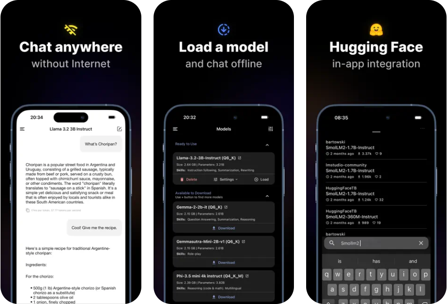 PocketPal AI：iOS和Android设备离线使用的小型语言模型聊天工具-1