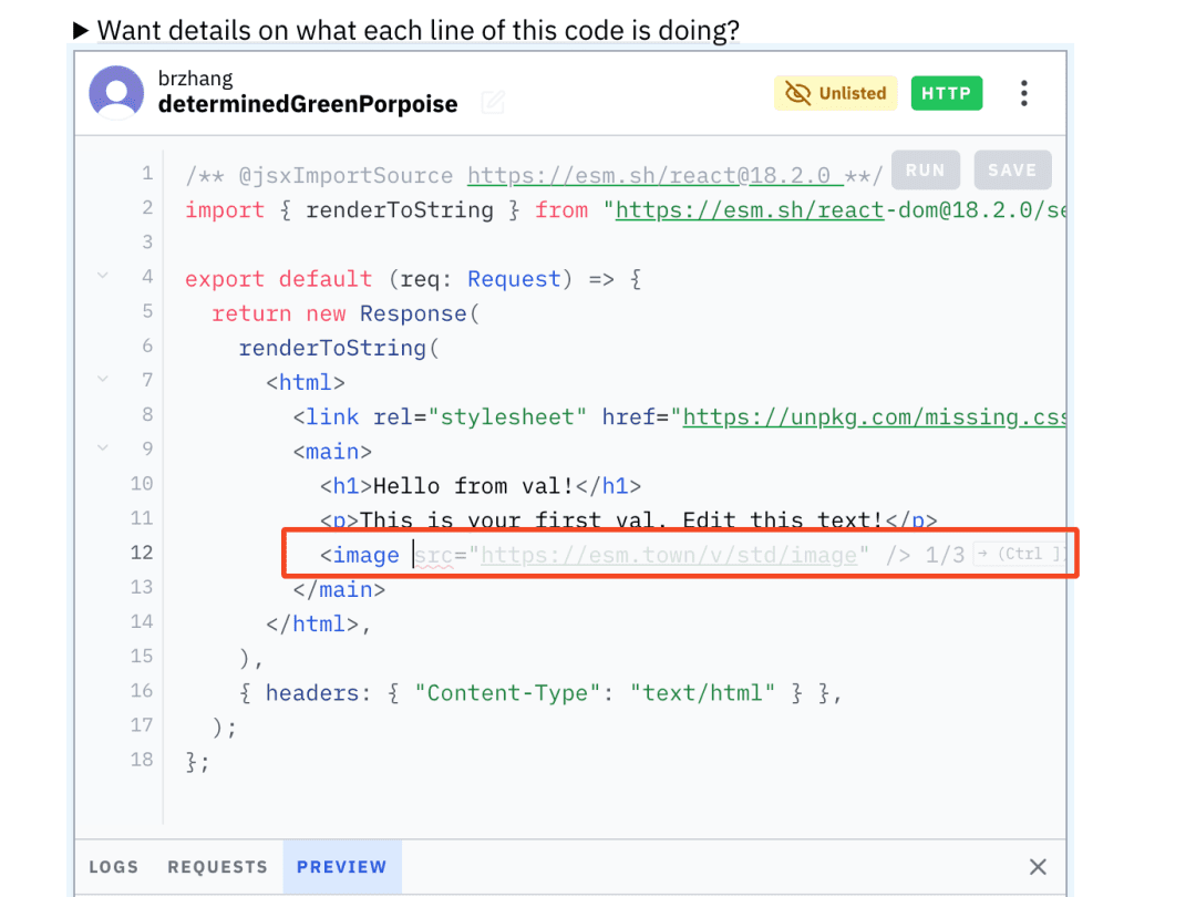 Townie：Val Town的AI助手，自动编写和运行JavaScript或TypeScript代码-1