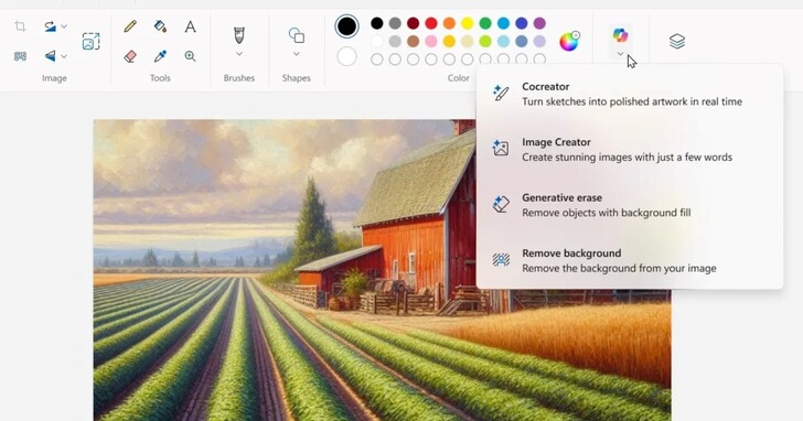 微软“画图”应用也将加入“Copilot”按钮，Windows Insider 测试用户可抢先体验-1