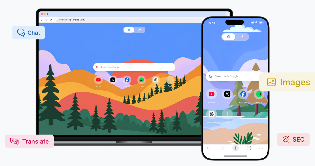 Sigma AI Browser：免费使用主流大模型的AI浏览器-1