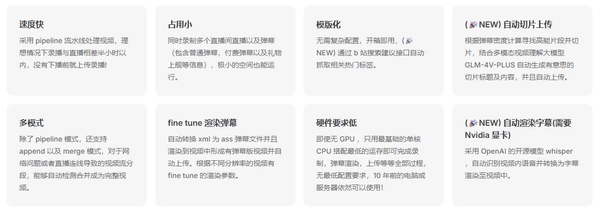 bilive：B站无人监守直播录制与自动切片、上传工具-1