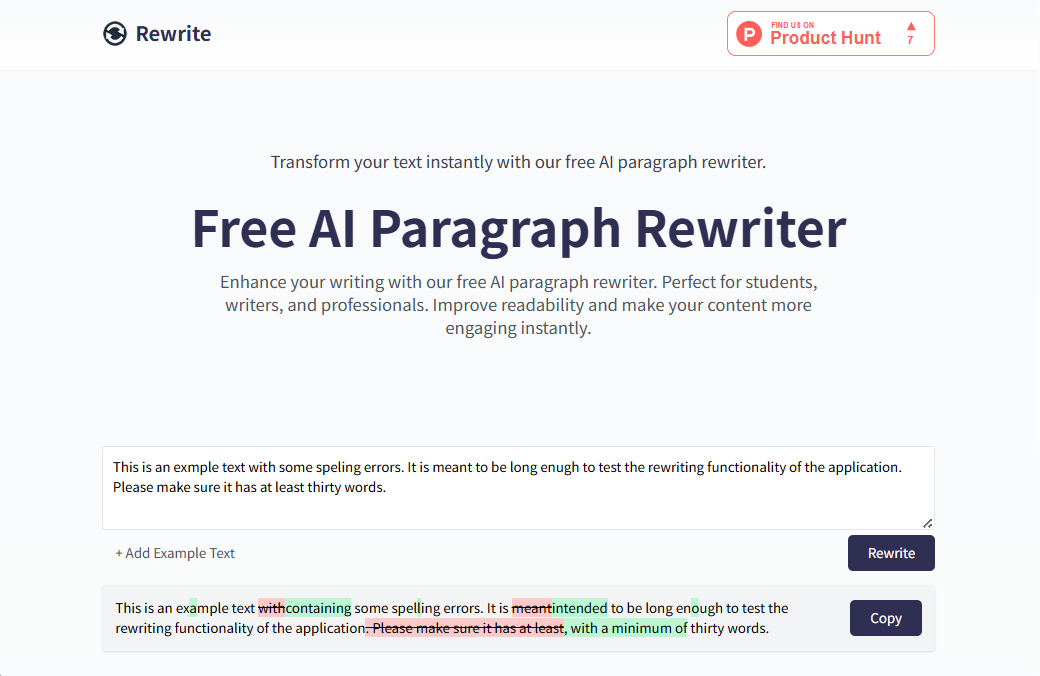 Paragraph Rewrite：离线运行的英文文本重写工具-1