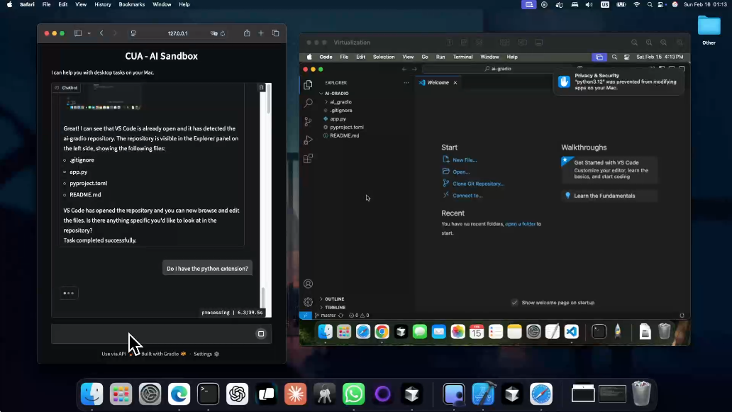 Cua：让AI代理在macOS/Linux沙盒中安全执行应用-1