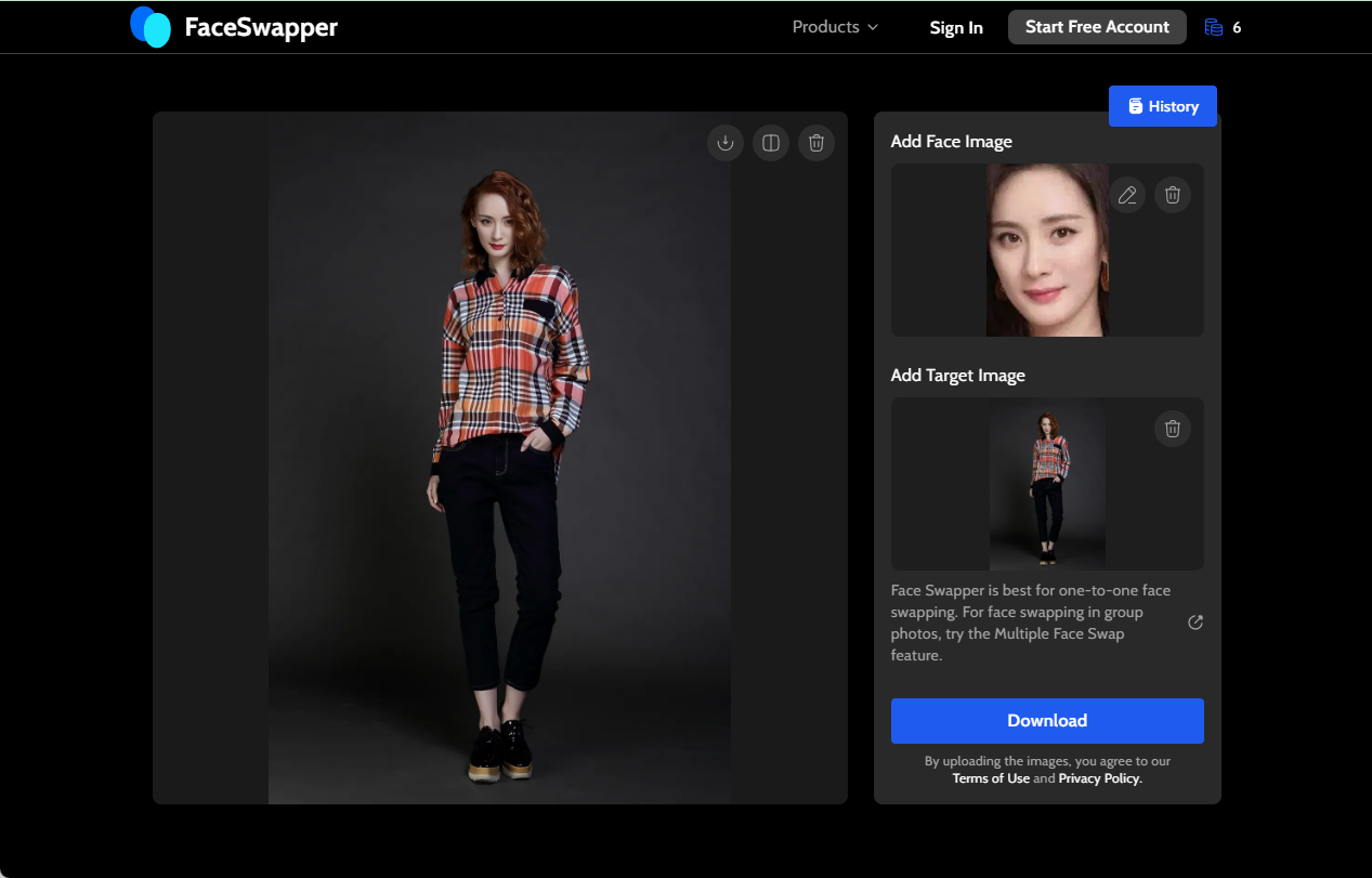 FaceSwapper：在线免费换脸工具，照片和视频面部替换-1