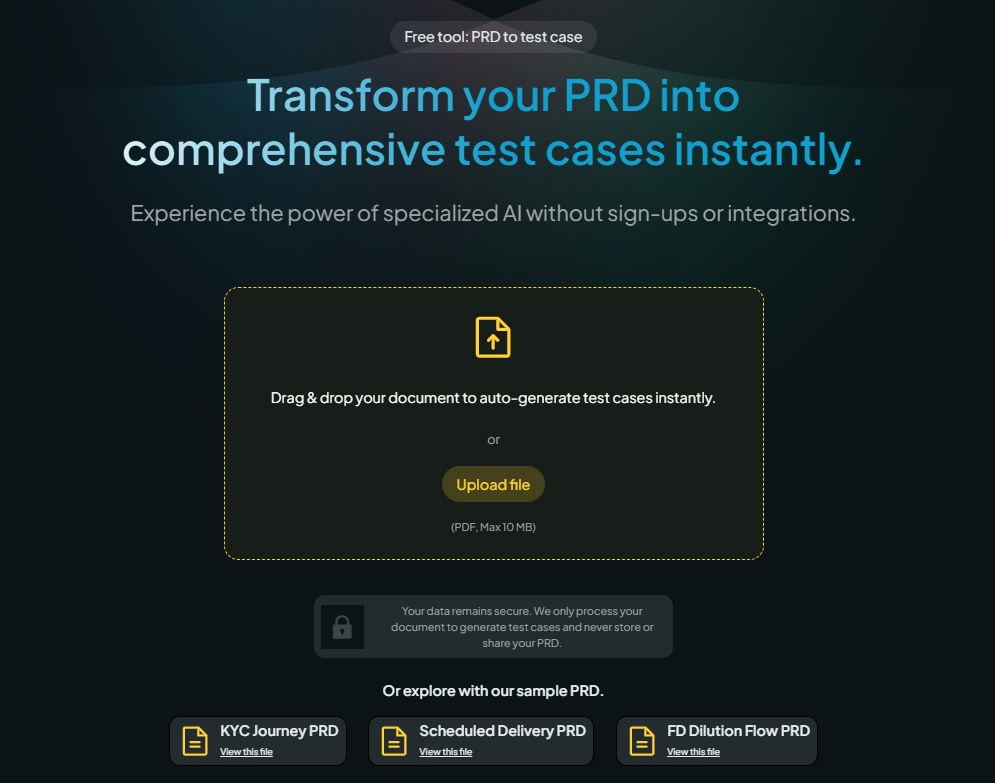 PRD to test case：将产品需求文档转化为测试用例的AI工具-1
