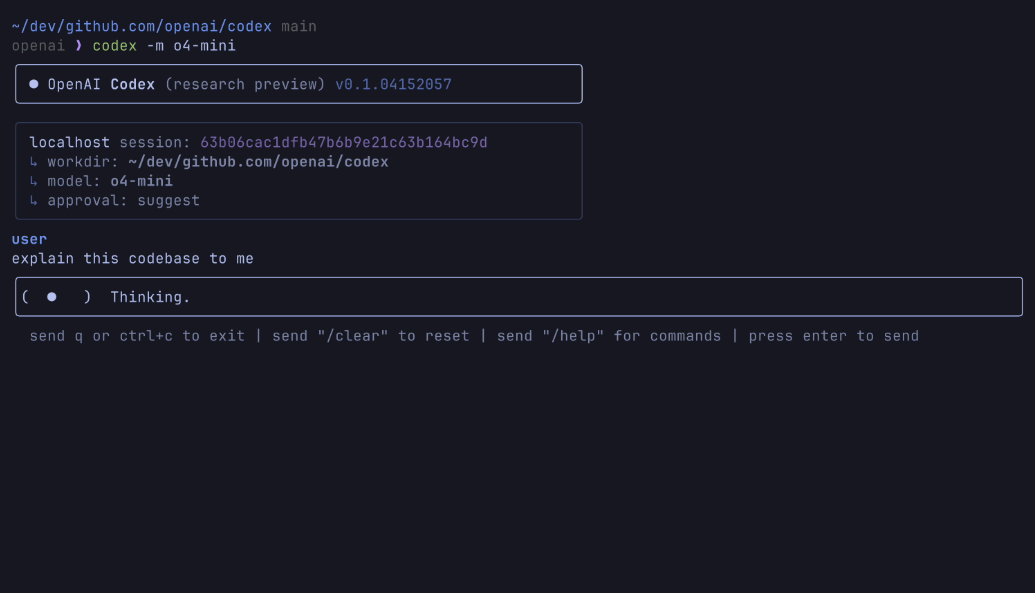 OpenAI Codex CLI：OpenAI发布的终端命令行AI编码助手-1