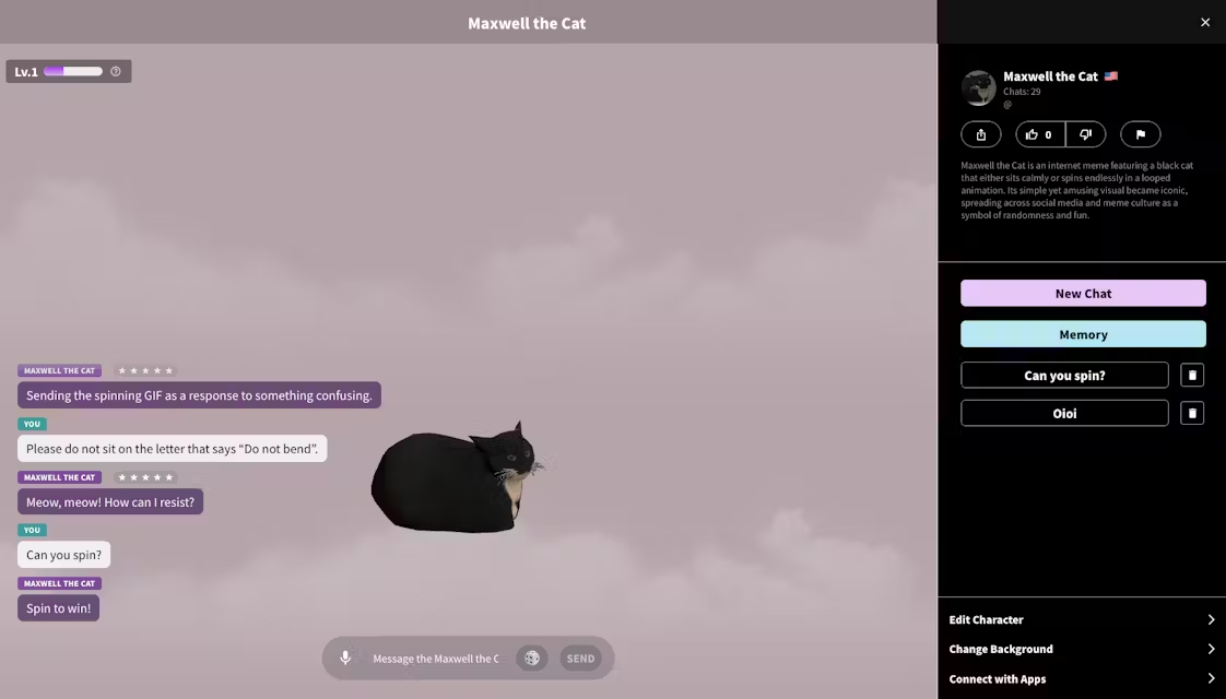 EmemeAI：创建并导出3D虚拟AI角色的互动平台-1
