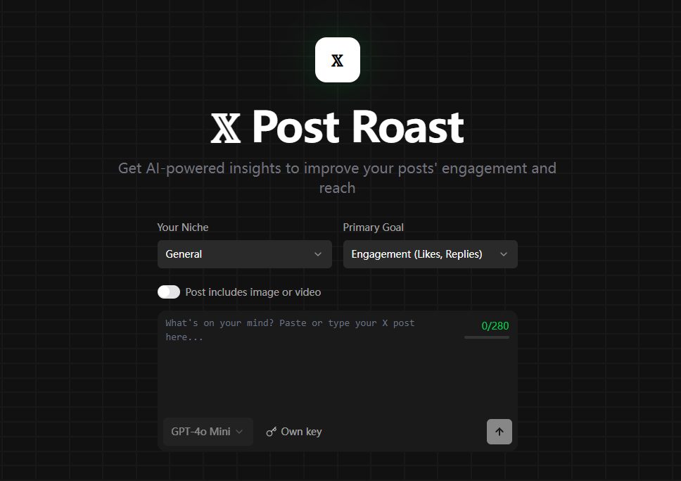 PostRoast：优化社交媒体内容的AI分析工具-1